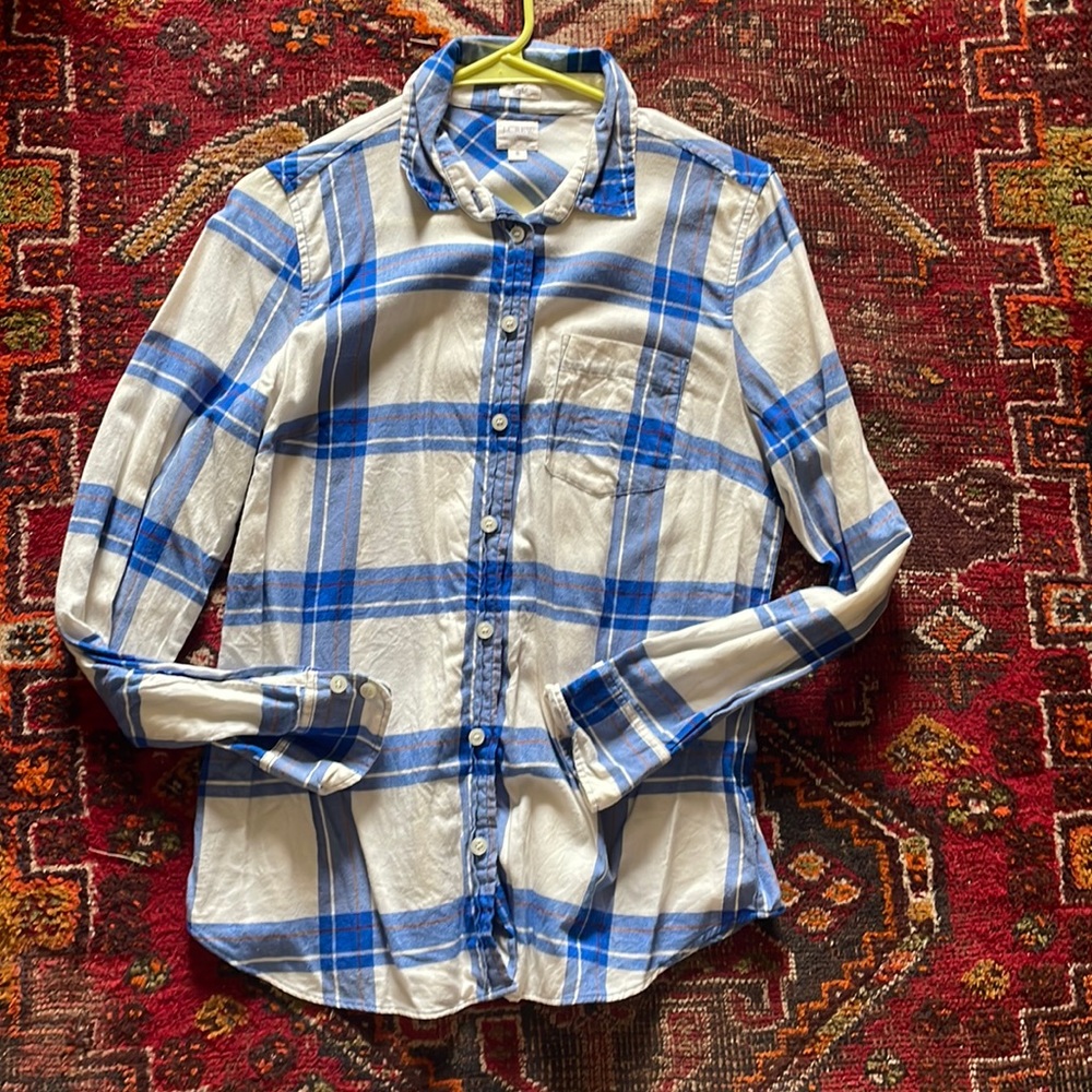 J. Crew light flannel button down